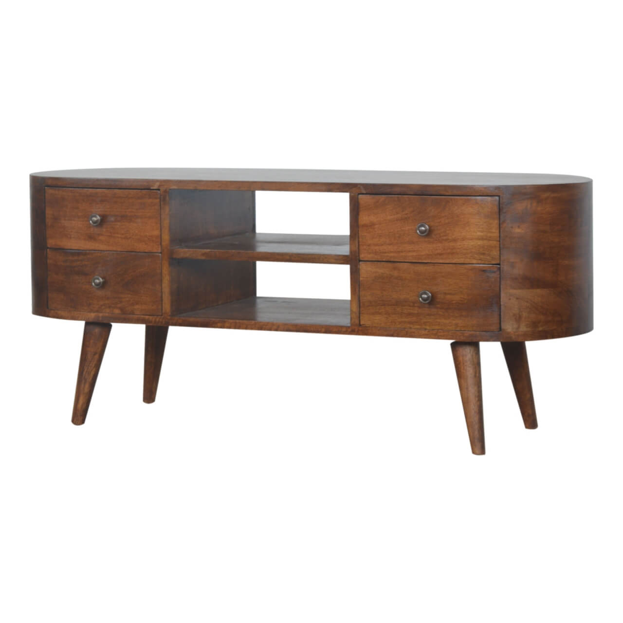 London 4 Drawer TV Stand, Chestnut
