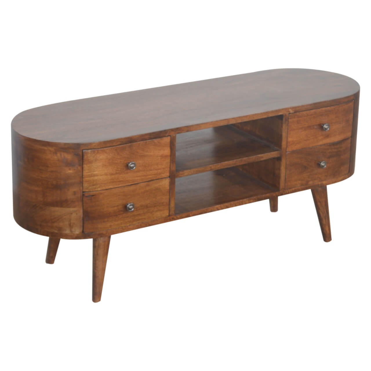 London 4 Drawer TV Stand, Chestnut