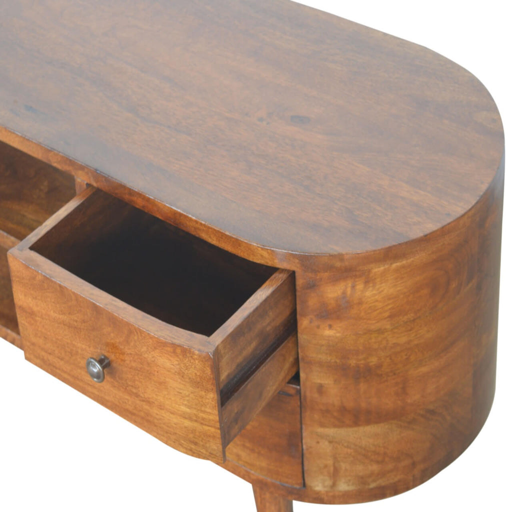 London 4 Drawer TV Stand, Chestnut