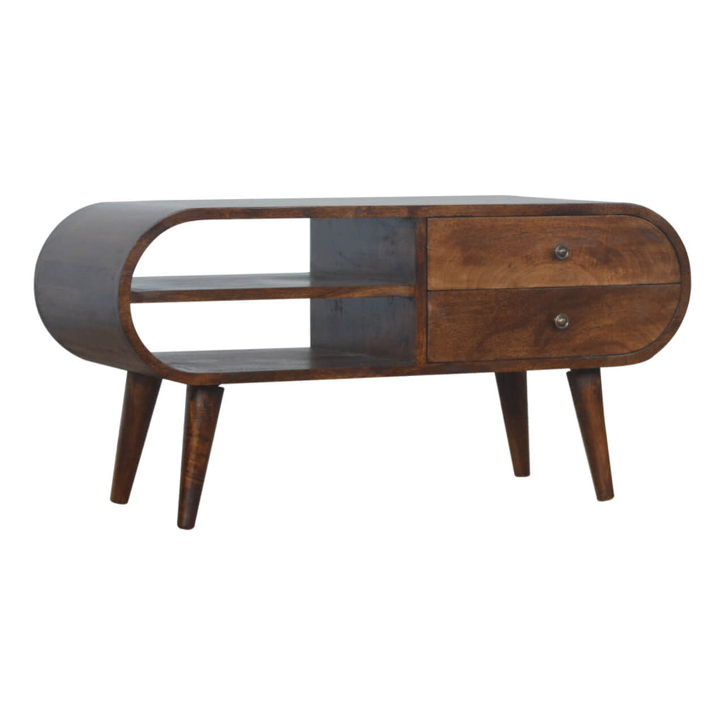London 2 Drawer TV Stand, Chestnut