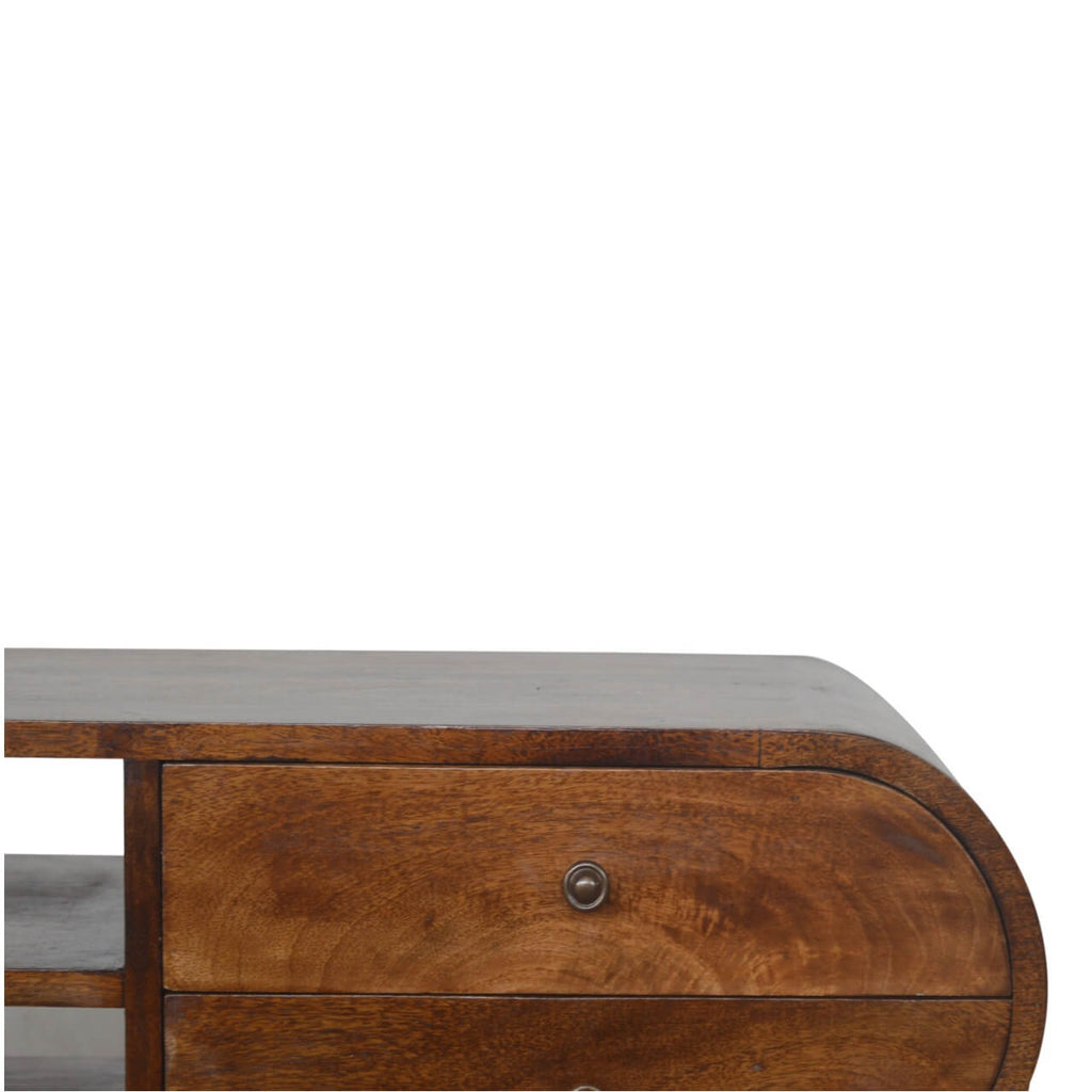 London 2 Drawer TV Stand, Chestnut