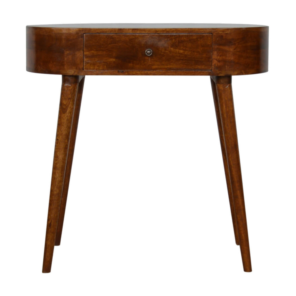 London 1 Drawer Console Table, Chestnut