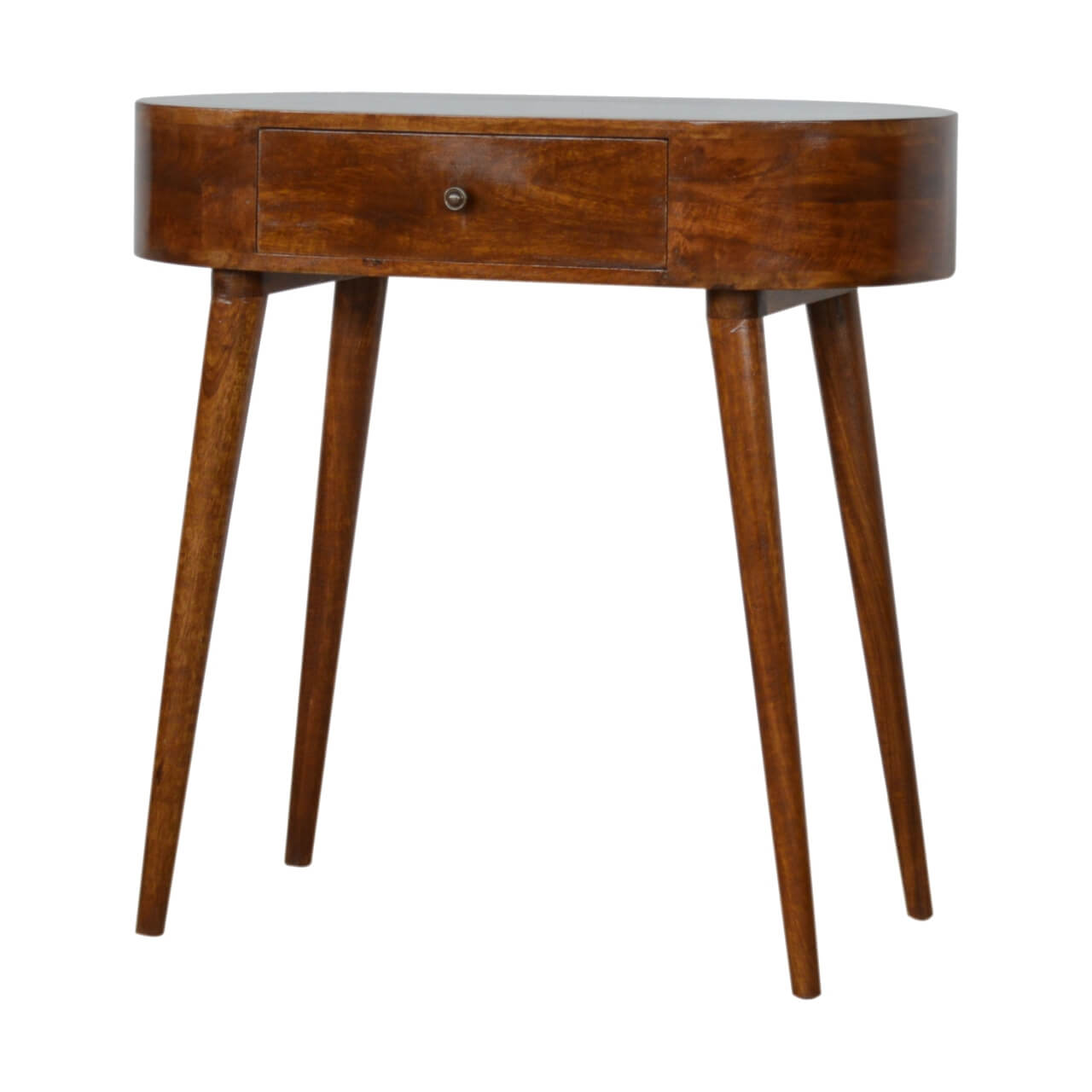 London 1 Drawer Console Table, Chestnut