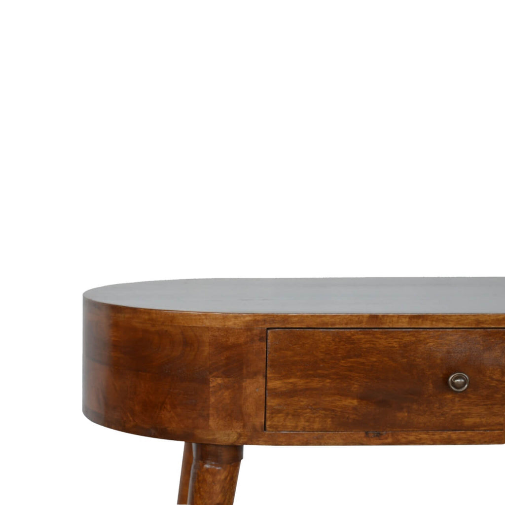 London 1 Drawer Console Table, Chestnut