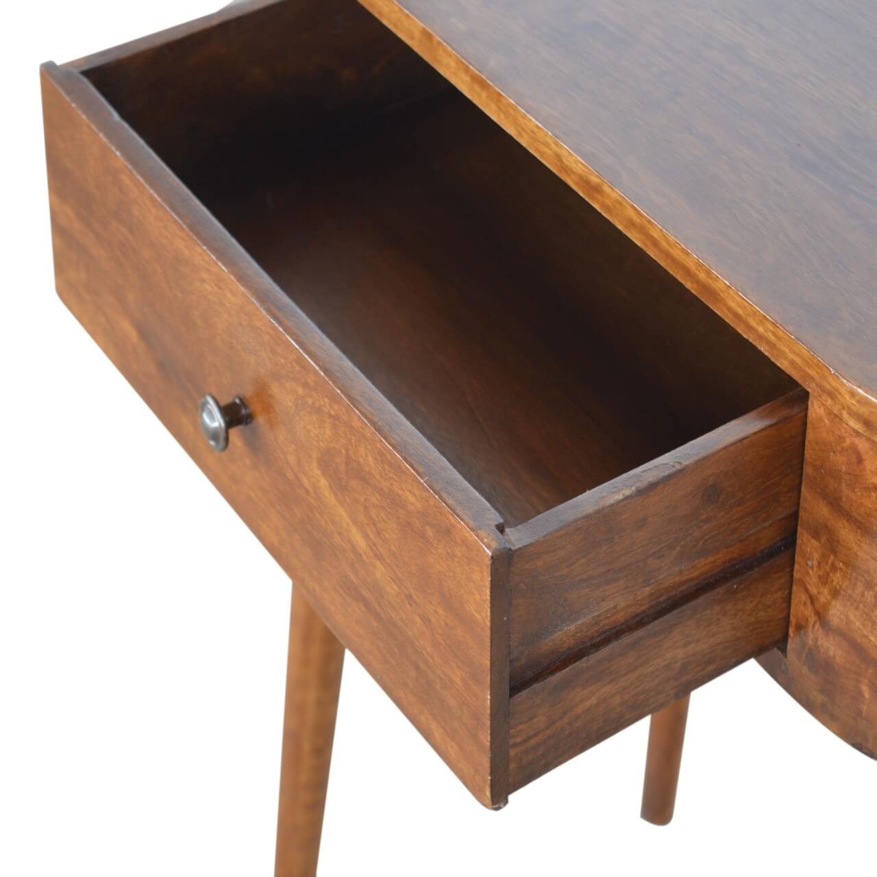 London 1 Drawer Console Table, Chestnut