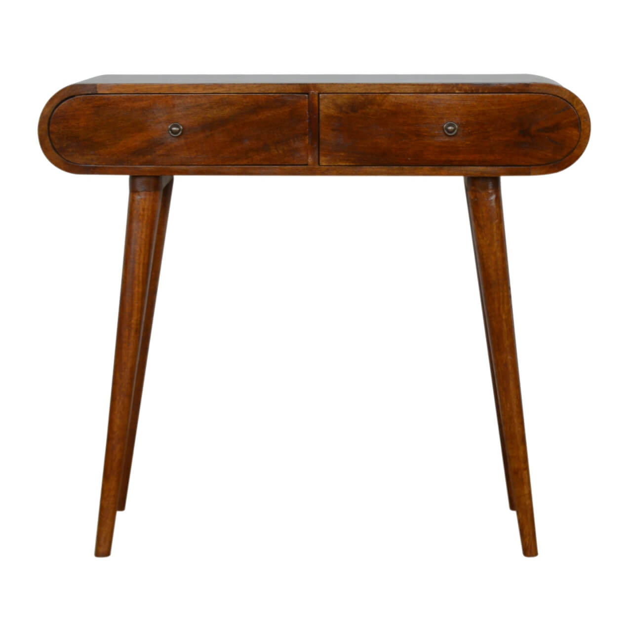 London 2 Drawer Console Table, Chestnut