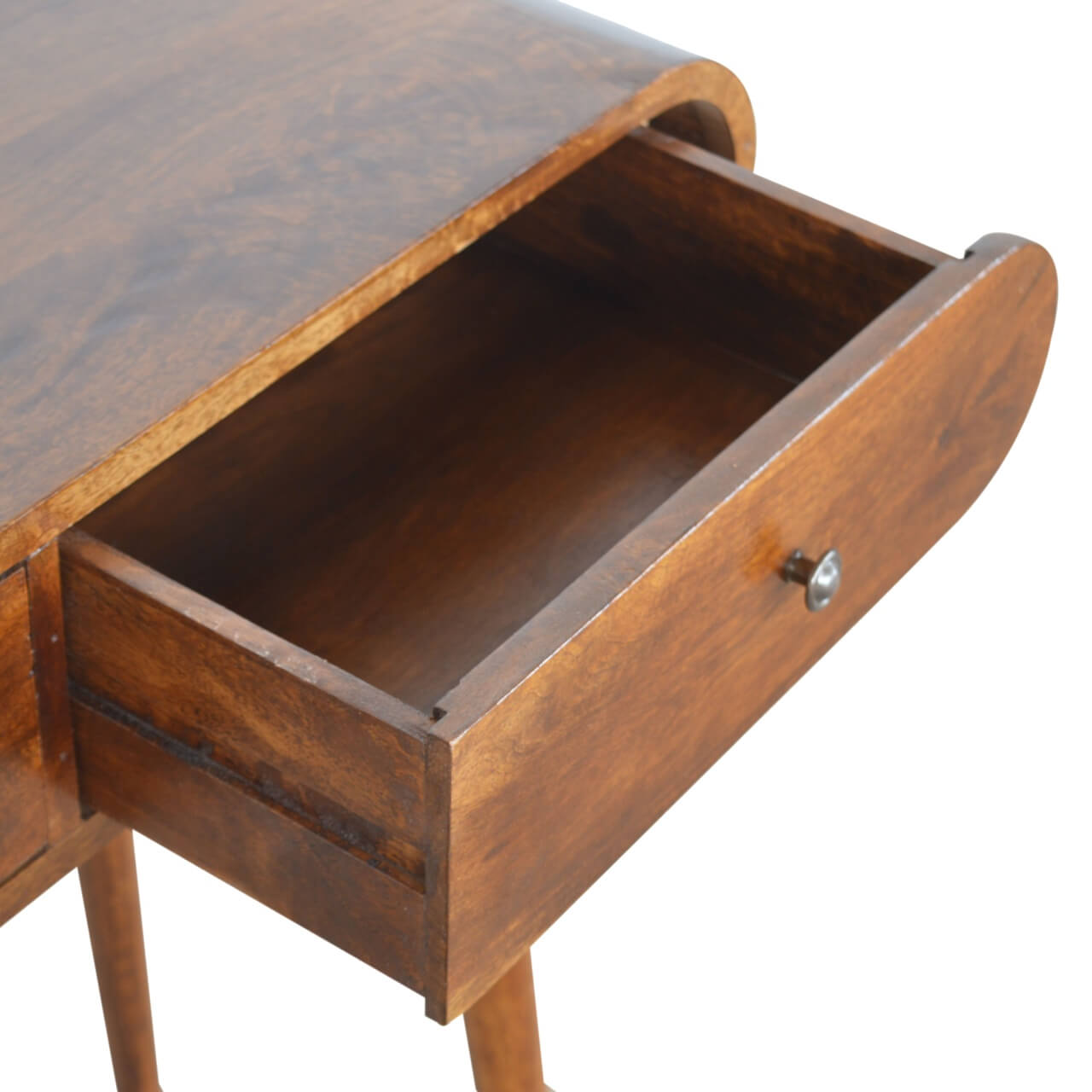 London 2 Drawer Console Table, Chestnut