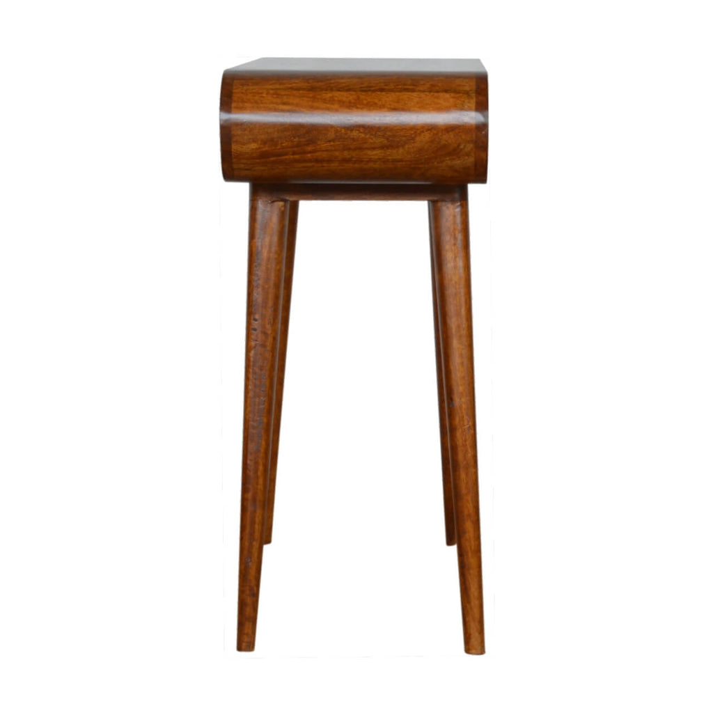 London 2 Drawer Console Table, Chestnut