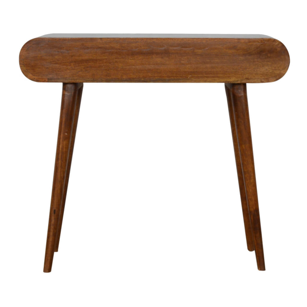 London 2 Drawer Console Table, Chestnut