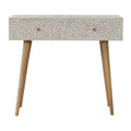 Floral Bone Inlay Console Table