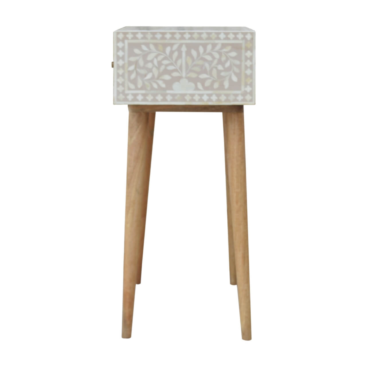 Floral Bone Inlay Console Table