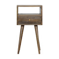 Narrow Bedside, Grey Wash