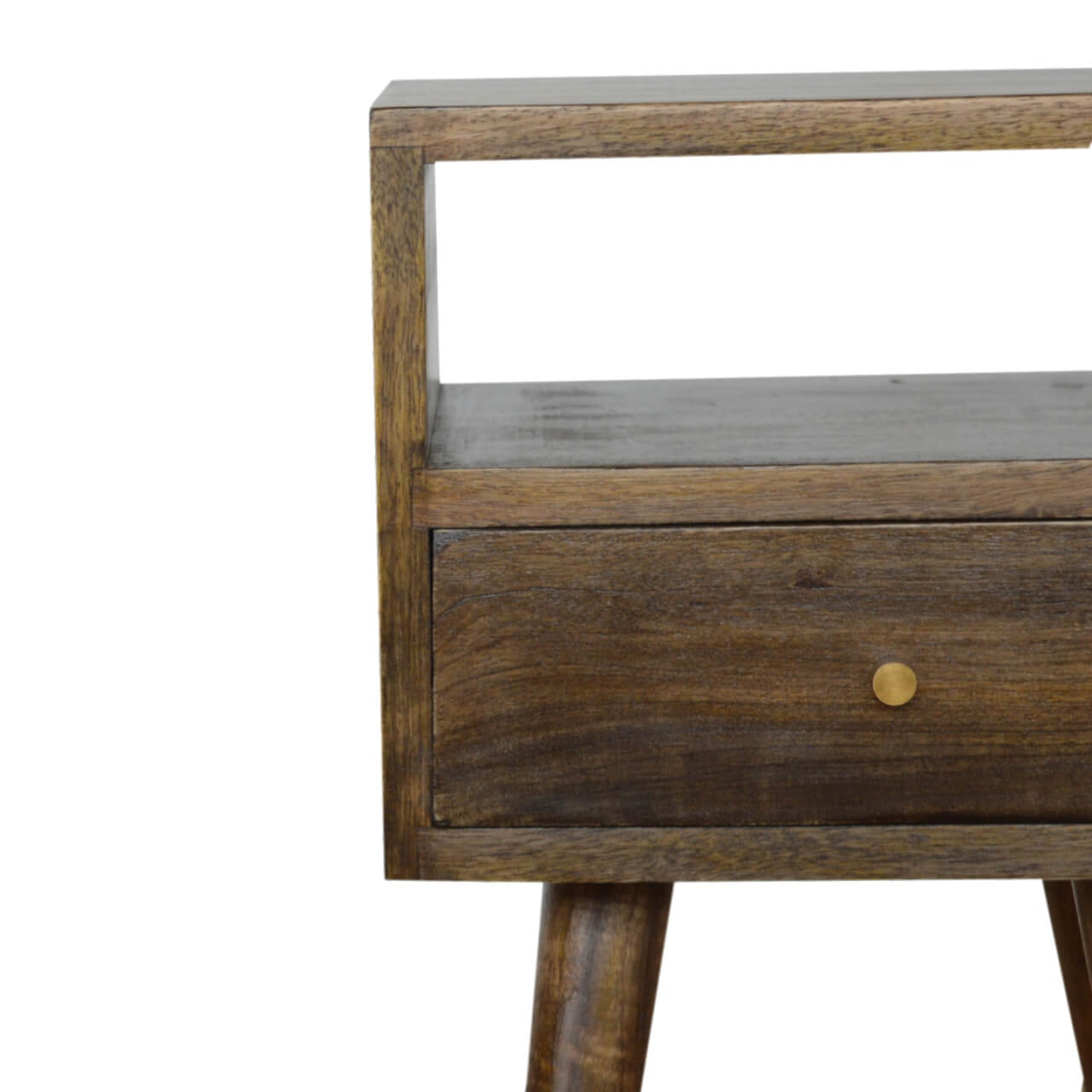 Narrow Bedside, Grey Wash