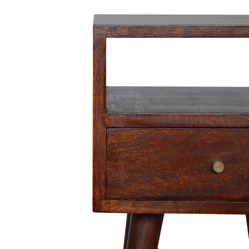 Narrow Bedside, Cherry Finish