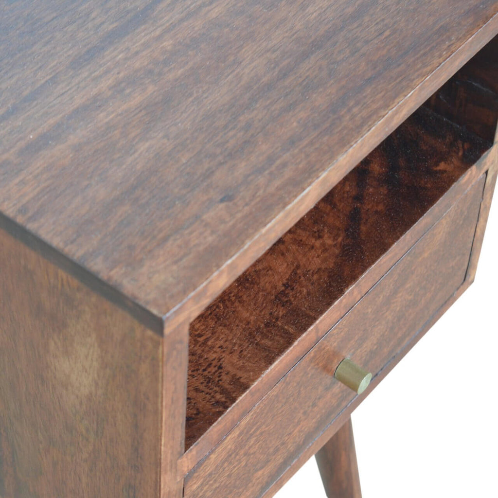 Narrow Bedside, Cherry Finish