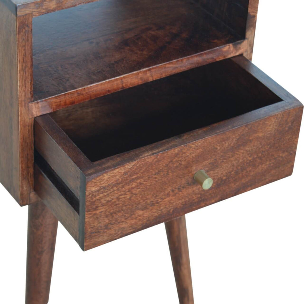 Narrow Bedside, Cherry Finish