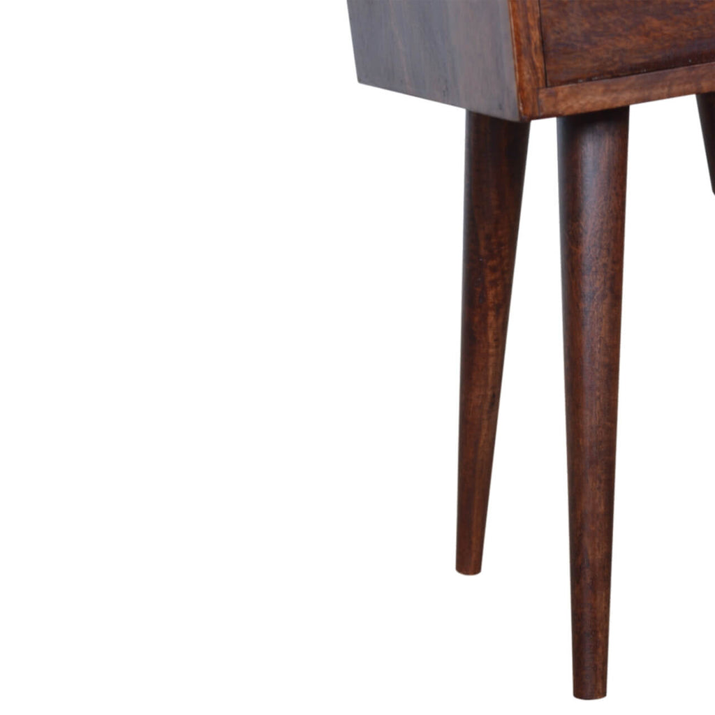 Narrow Bedside, Cherry Finish
