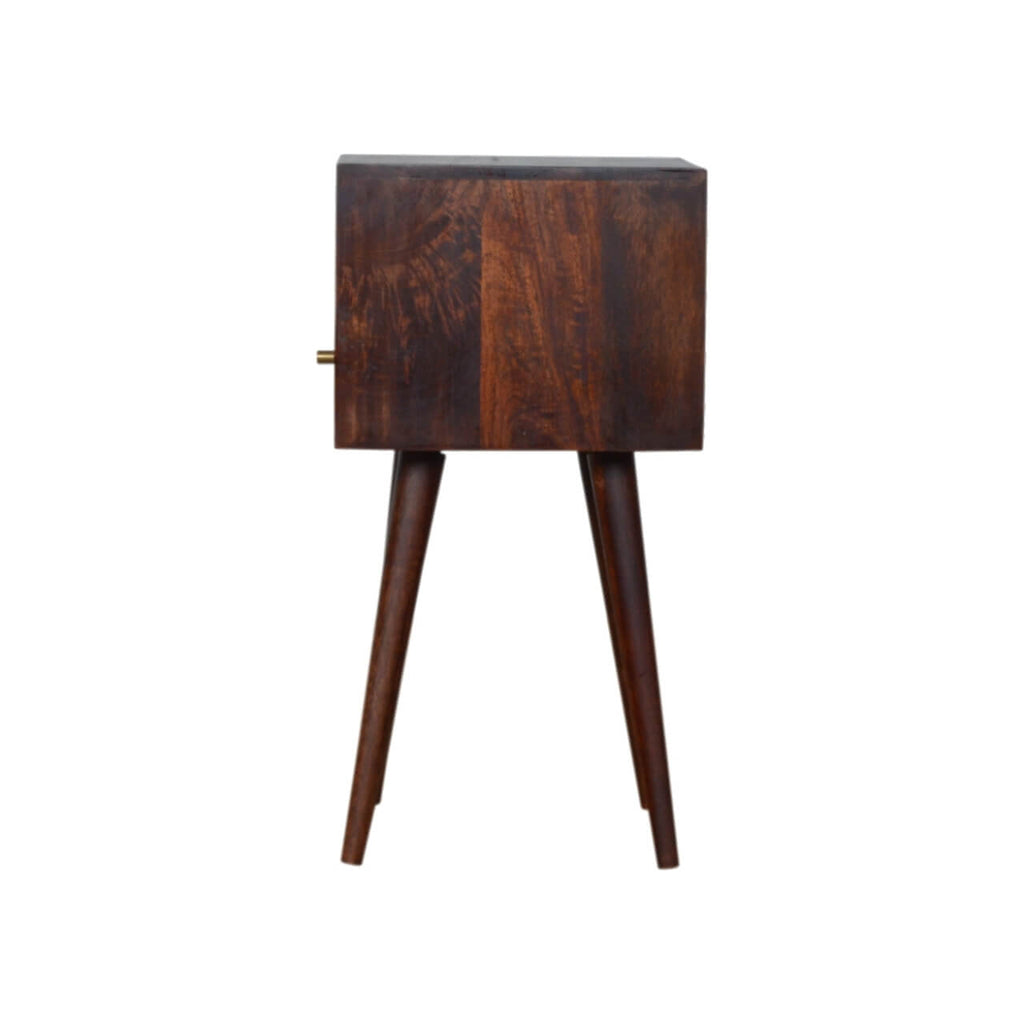 Narrow Bedside, Cherry Finish