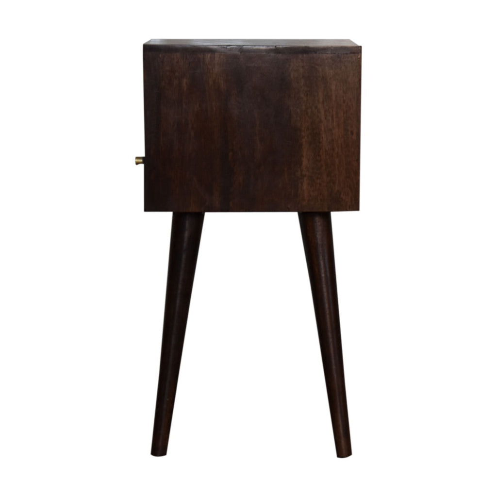 Narrow Bedside, Walnut Finish