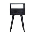 Narrow Bedside, Full Black