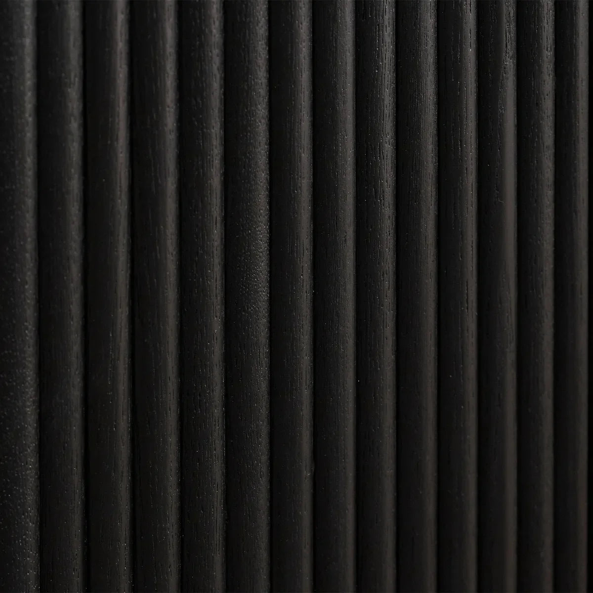 Louis Black Fluted Sideboard, Ash Wood
