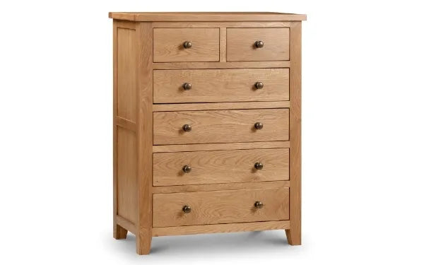 Marlborough Oak 4+2 Drawer Chest