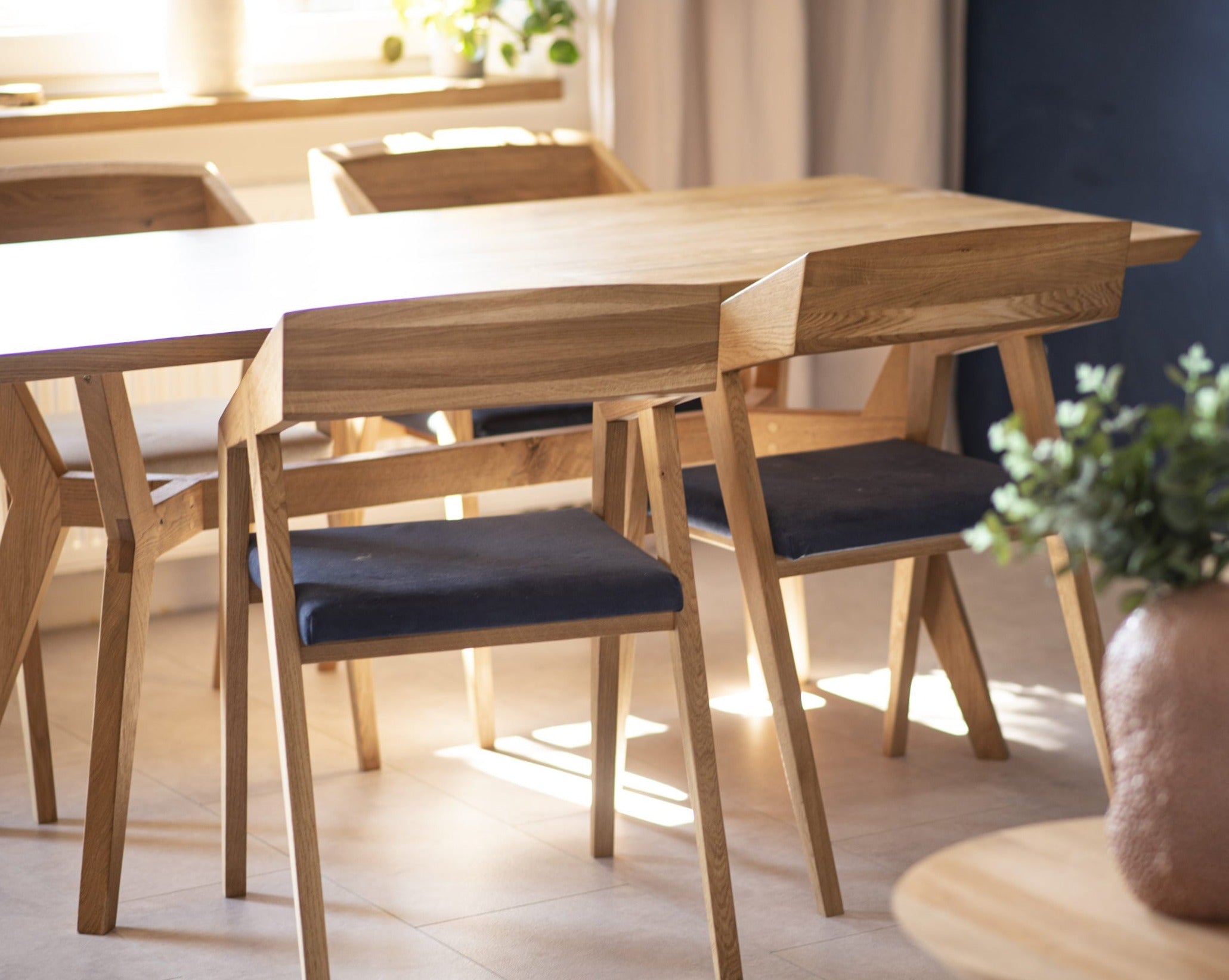 Piko Dining Set, Oak Wood