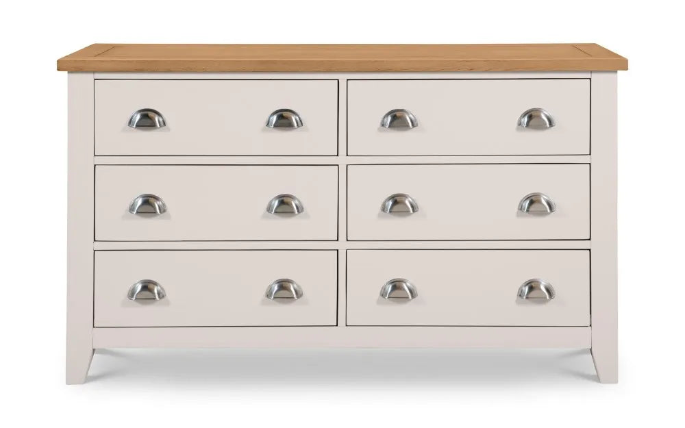 Richmond 6 Drawer Wide Chest, Elephant Grey