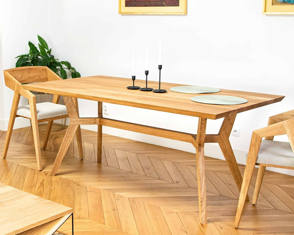Piko Dining Set, Oak Wood