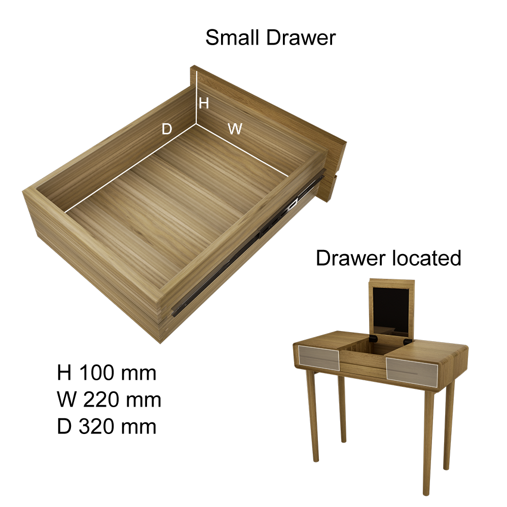 Scandic Dressing Table with Mirror