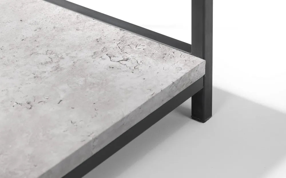 Staten Tall Concrete Bookcase