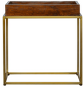 Butler Tray Table with Gold Base