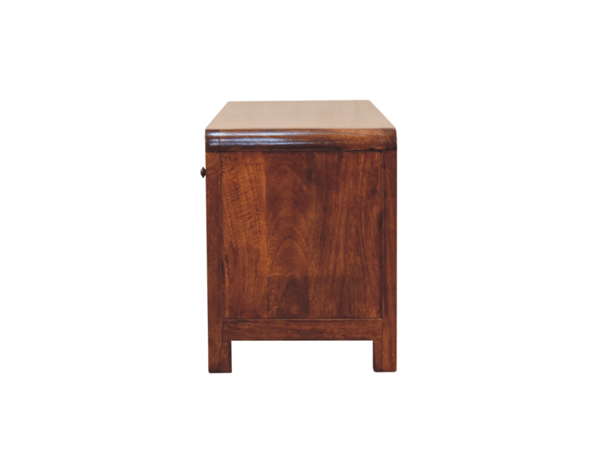 Arto 3 Drawer TV Stand, Chestnut