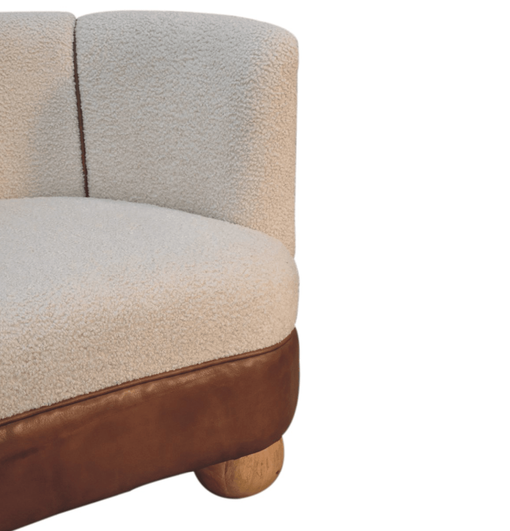 Boucle Buffalo Hide Sofa