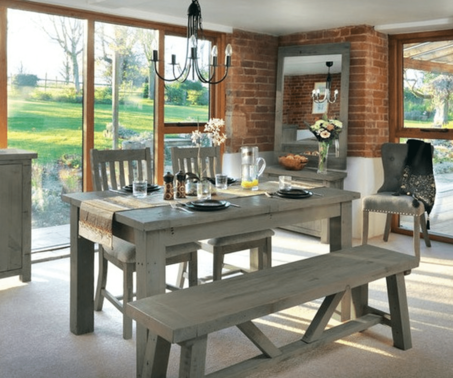 Saltash Wooden Extending Dining Table