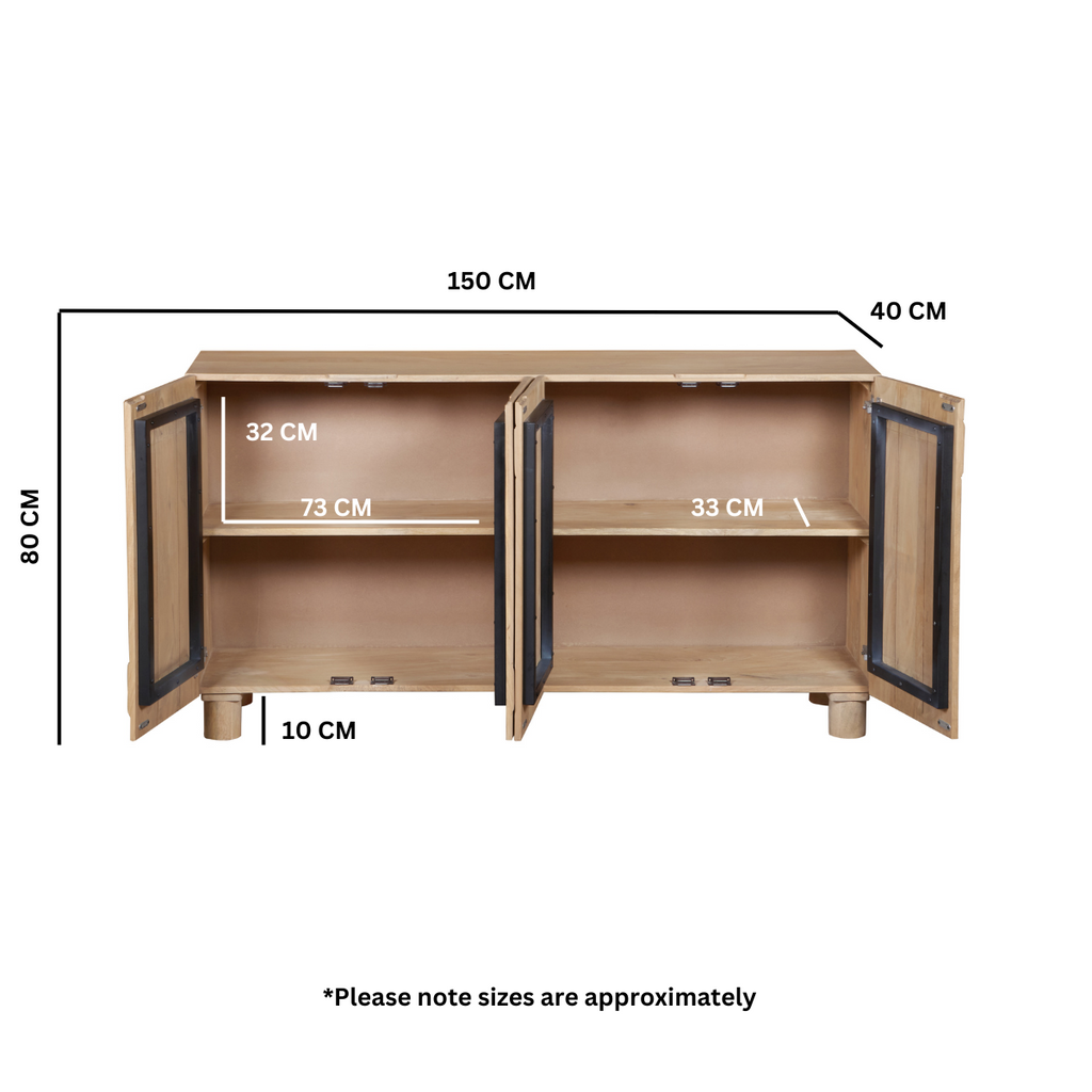Austin Mango Wood Large Sideboard