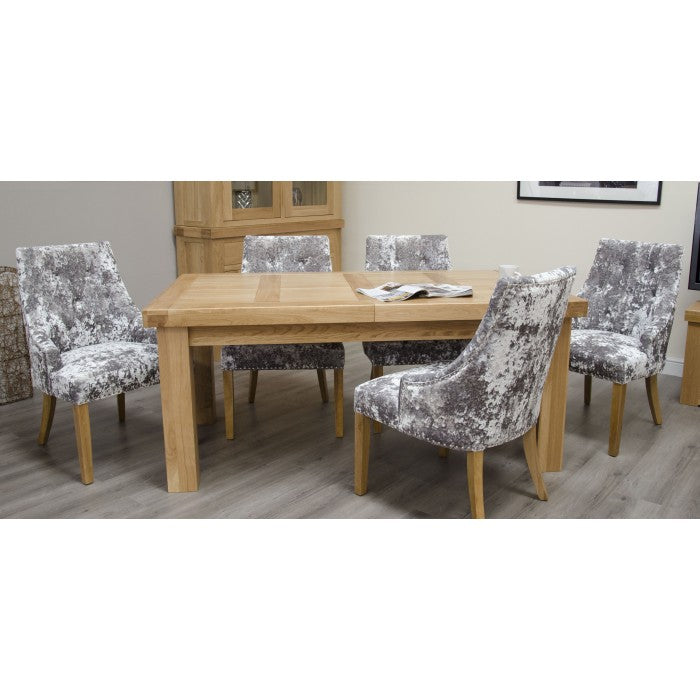 Twin panel large extending table, Oak Wood