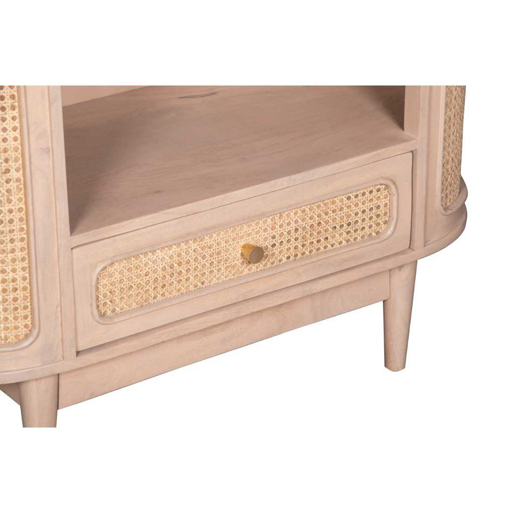 Cane & Mango Wood Bookcase