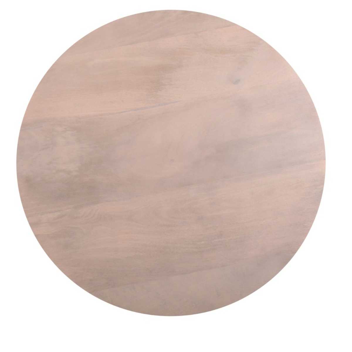 Cane & Mango Wood Round Coffee Table