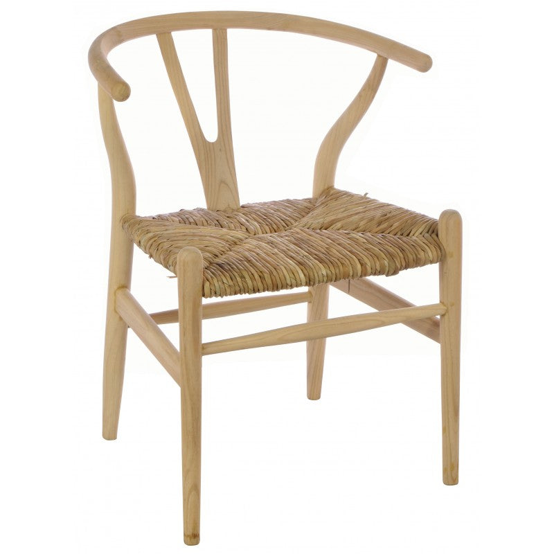 Sungkai Chair with Rush Seat