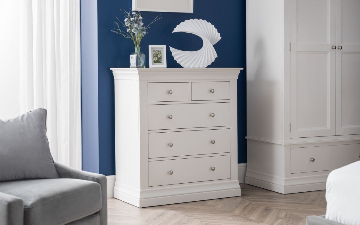 Clermont 3+2 Drawer Wooden Chest, Pine