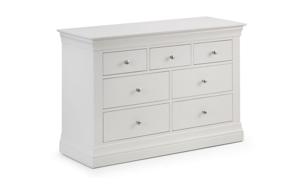 Clermont 4+3 Drawer Chest - White