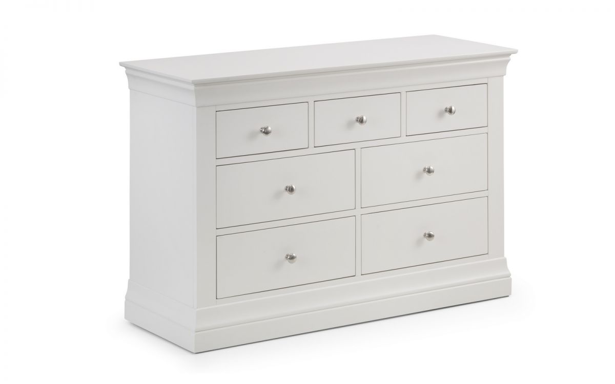 Clermont 4+3 Drawer Chest - White