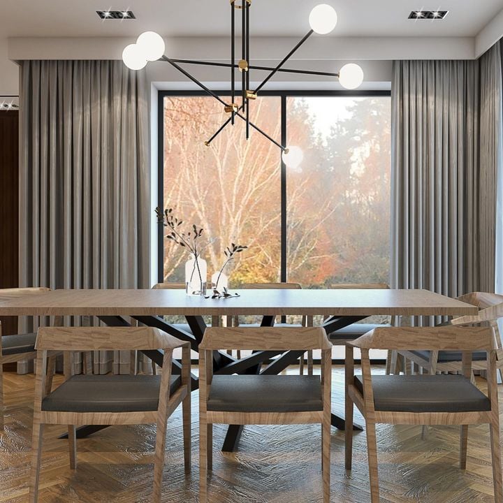 Piko Dining Set, Oak Wood