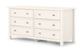 Maine 6 Drawer Wooden Wide Chest