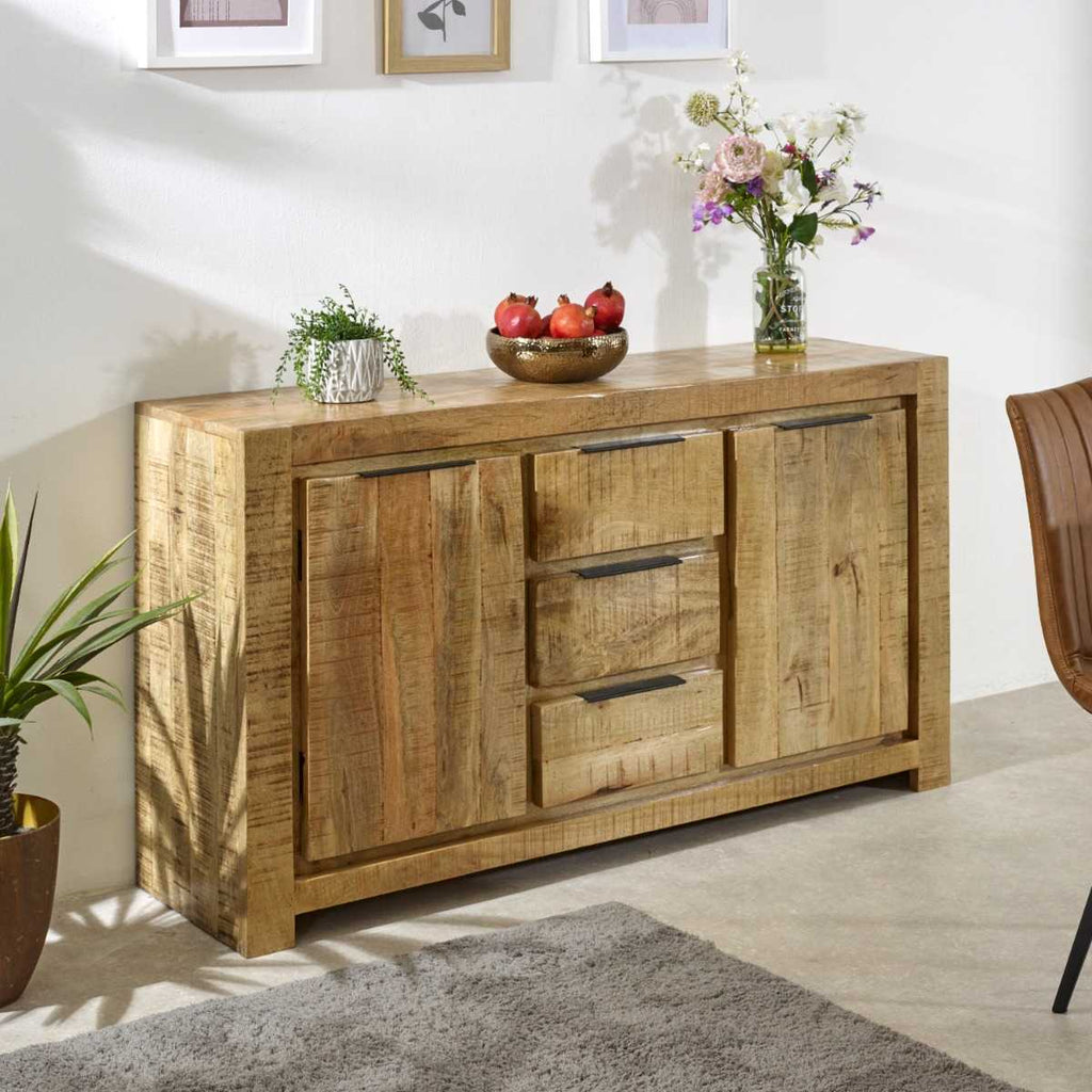 Large Solid Wood Sideboard