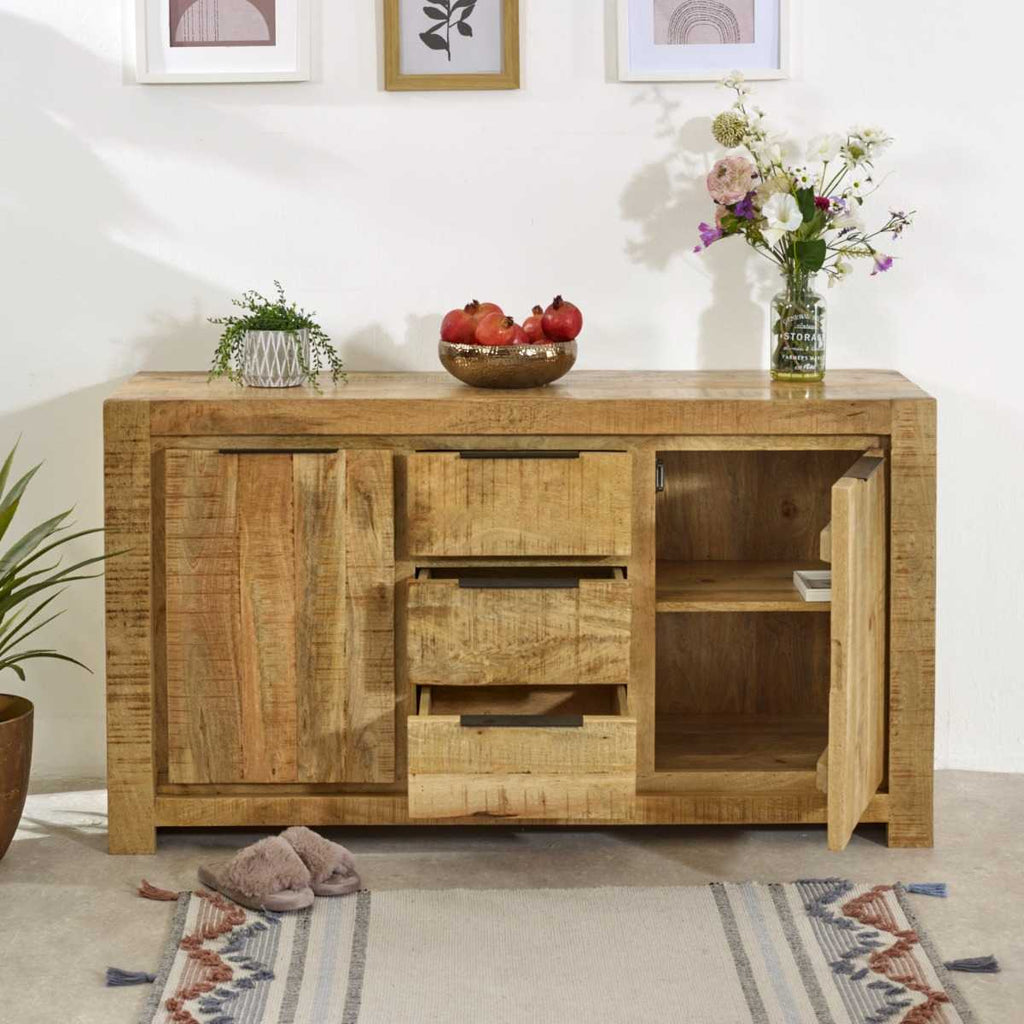 Large Solid Wood Sideboard