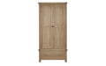 Memphis Limed Oak 2 Door 1 Drawer Wardrobe