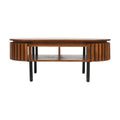 Slatted Mango Wood Coffee Table Rectangular
