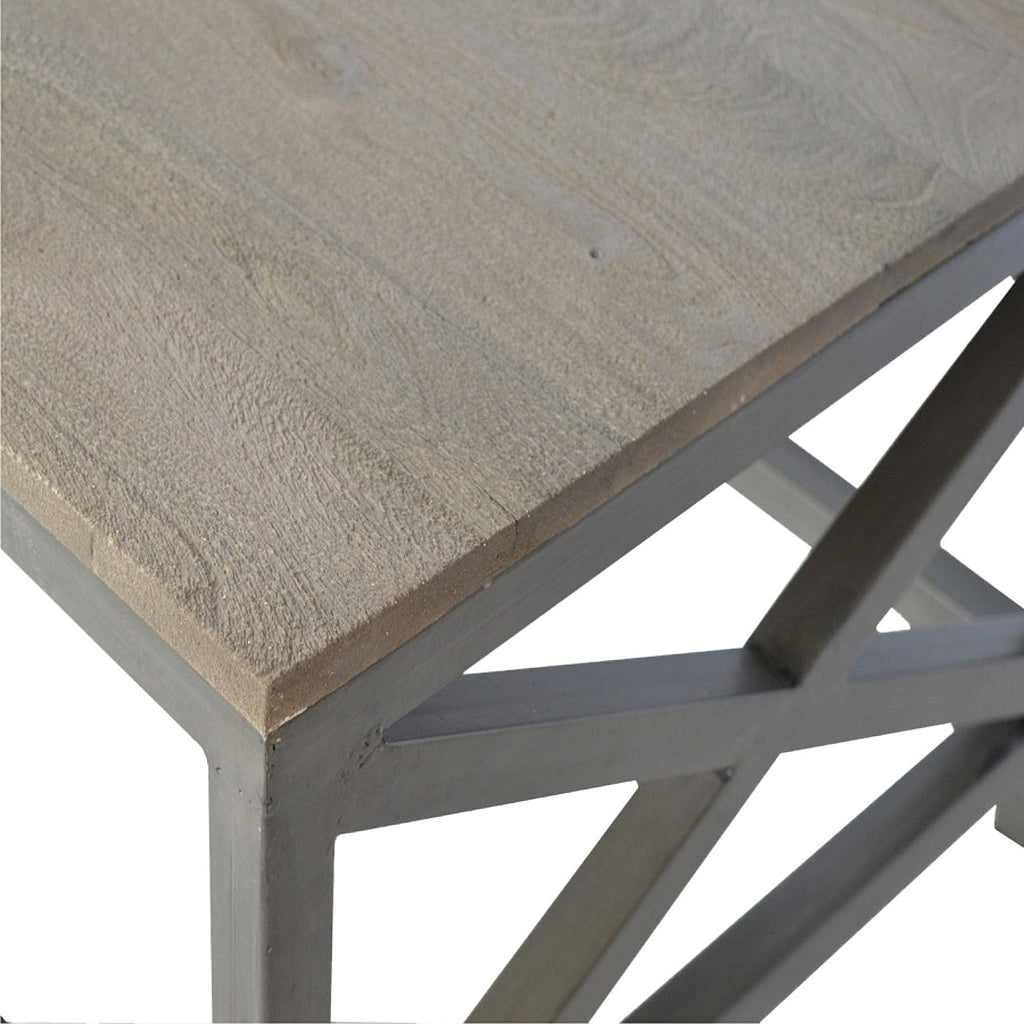 Cross Metal Coffee Table